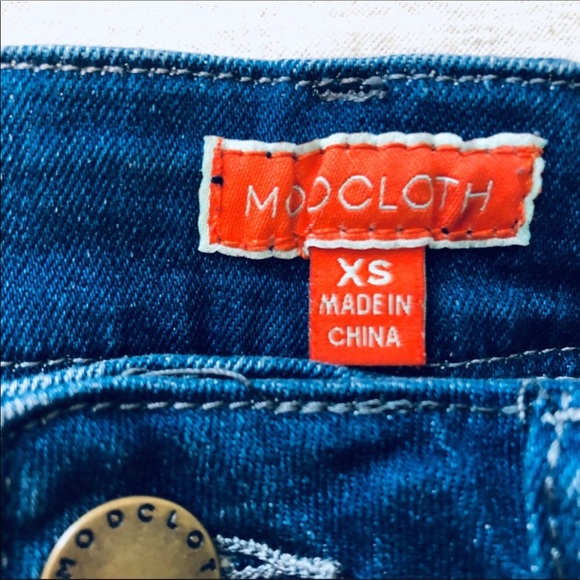 ModCloth Denim Cutoff Rainbow 🌈 Shorts XS - Picture 10 of 10